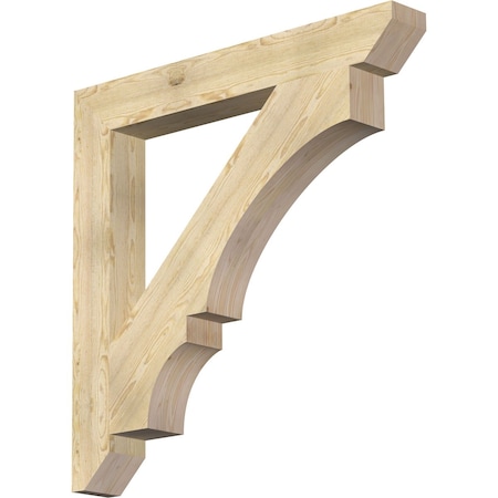 Ekena Millwork Balboa Slat Rough Sawn Bracket, Douglas Fir, 6"W x 48"D x 48"H BKT06X48X48BOA06RDF